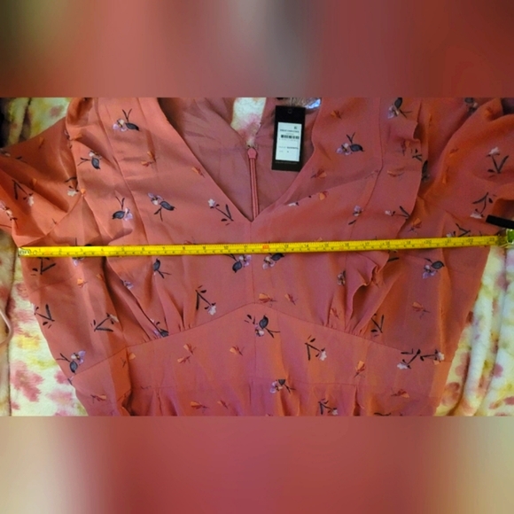 🎀 City Chic Pink Ruffled Tie Front Sundress 🎀 - Picture 7 of 10